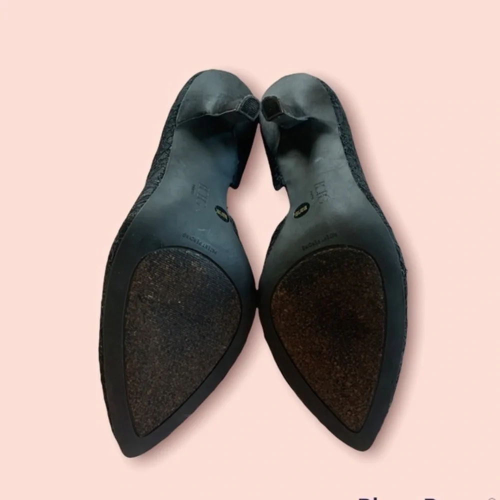 BCBG Black Lace Pump Shoes